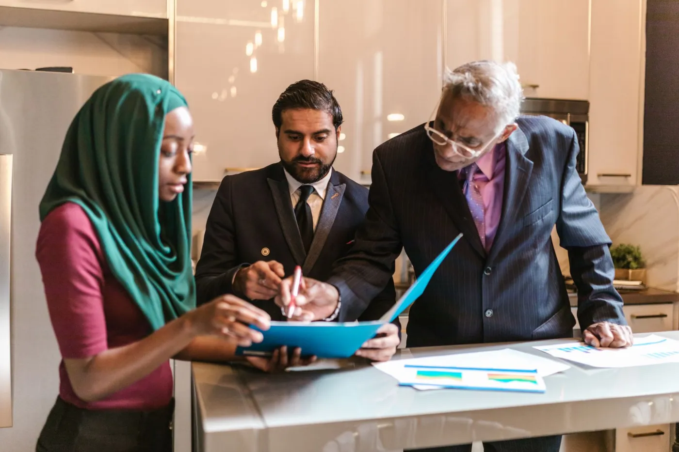 The DigiSign team collaborating in a modern office