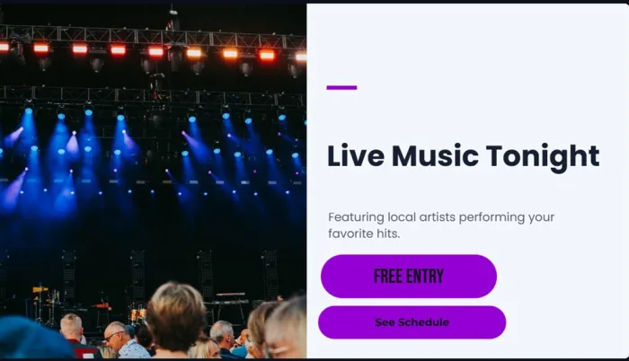 AI-generated live music event poster