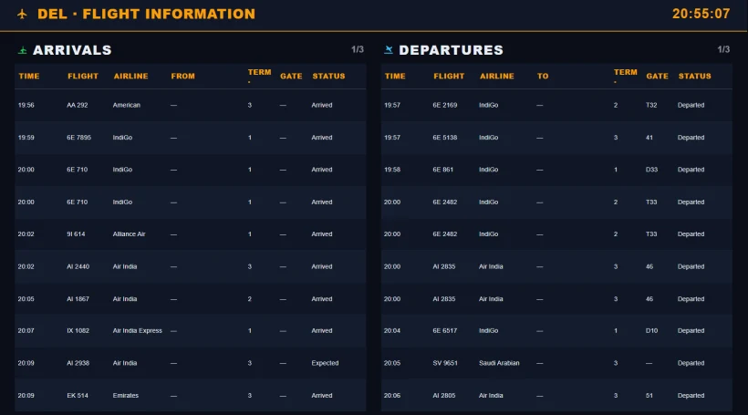 Terminal 2 live preview